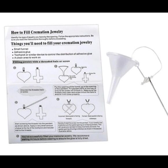 Dog Tag Cross urn cremation necklace - Picture 6 of 8